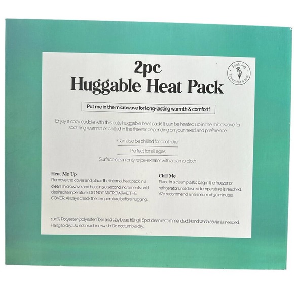 2 Pc Huggable Heat Pack DOG Heating Pad Soft Microwaveable Hot or Cold Pad - Picture 2 of 3